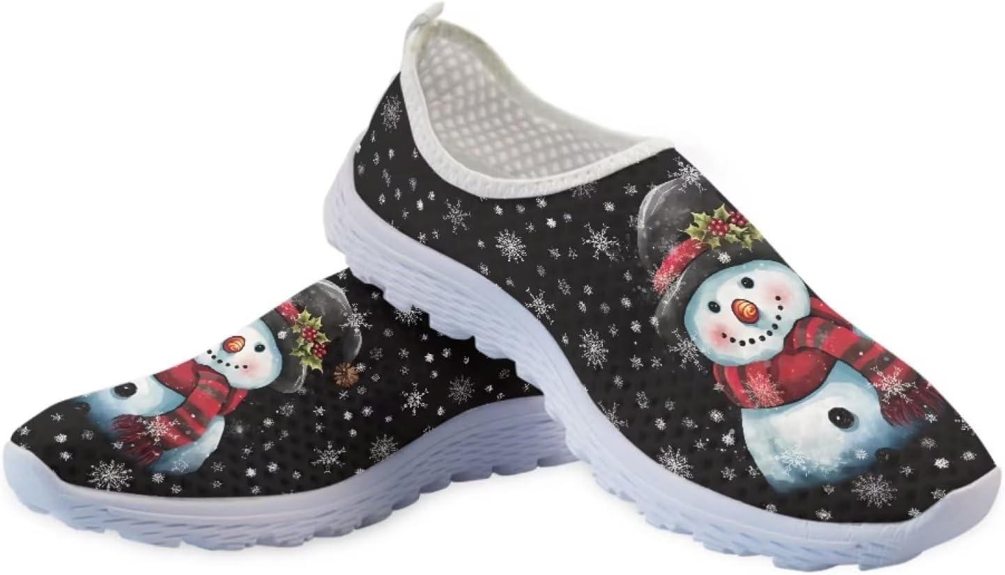 

Кроссовки Belidome для женщин и мужчин, водонепроницаемые слипоны для ходьбы, бега и походов, спортивные, дышащие, легкие, Snowman a