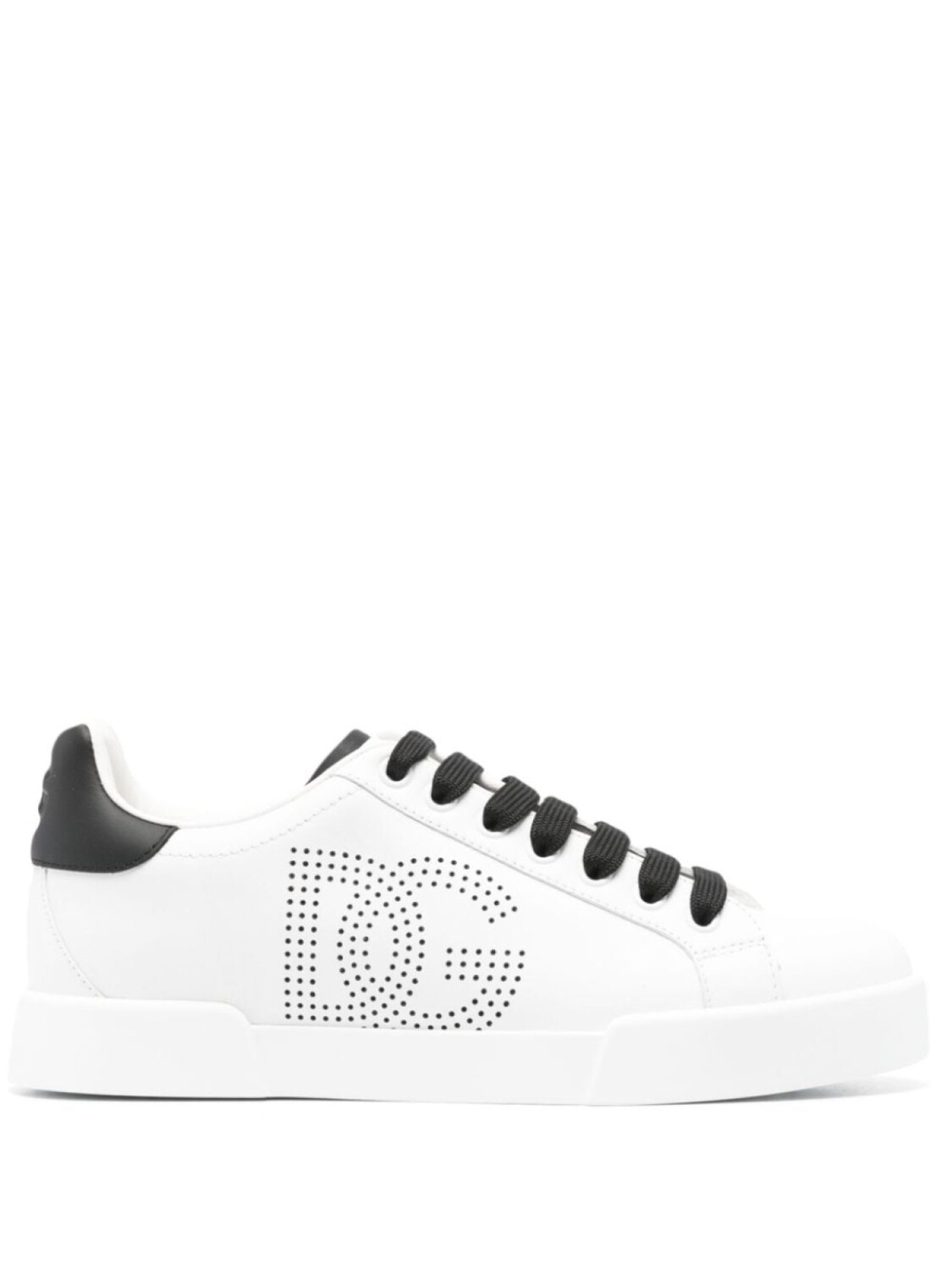 

Dolce & Gabbana кроссовки Portofino из перфорированной кожи с логотипом, белый