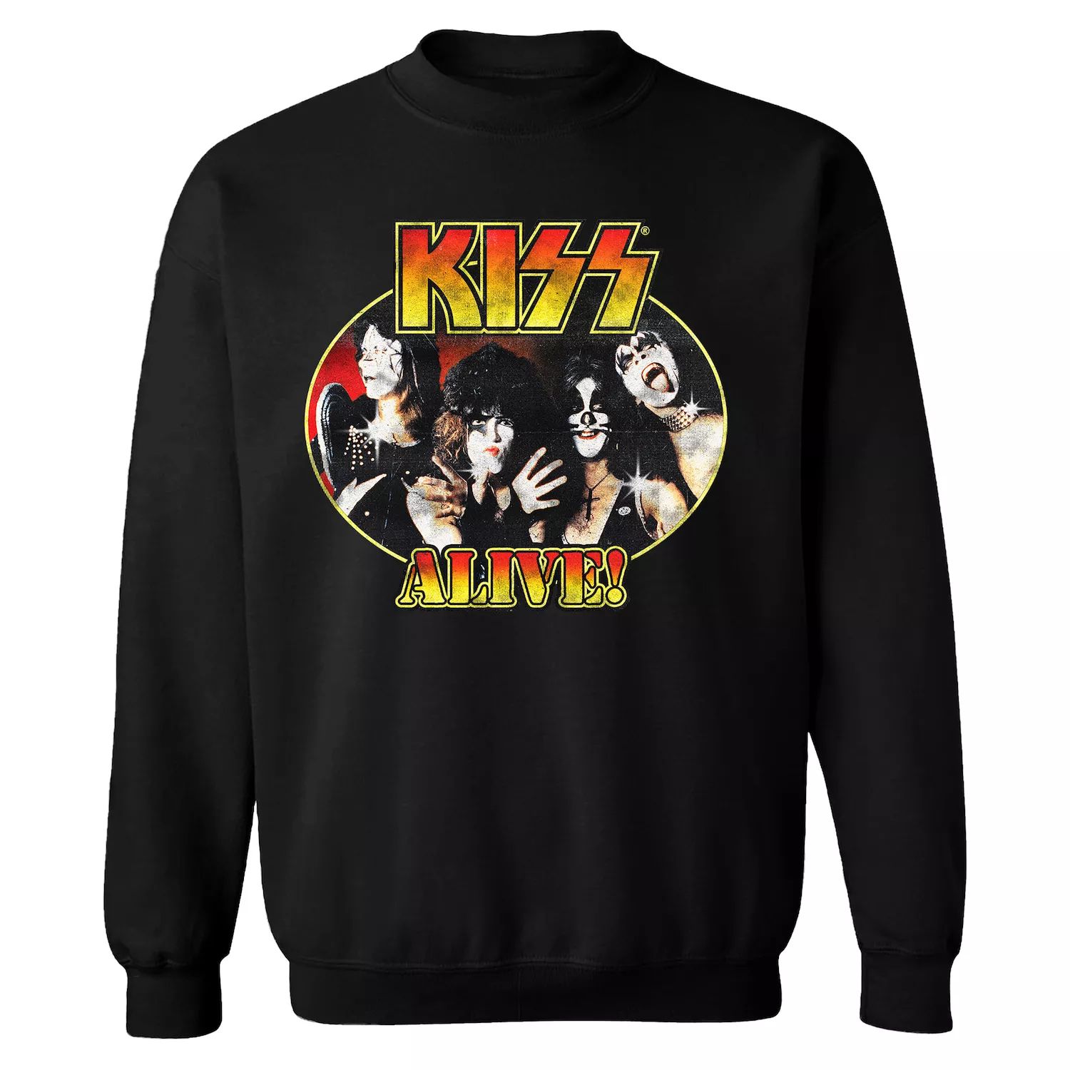 

Мужская винтажная толстовка KISS Alive Licensed Character