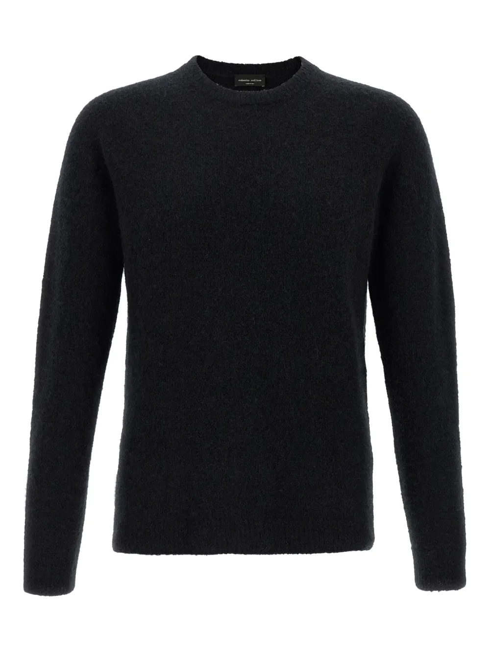 

Кашемировый свитер с круглым вырезом Roberto Collina, черный