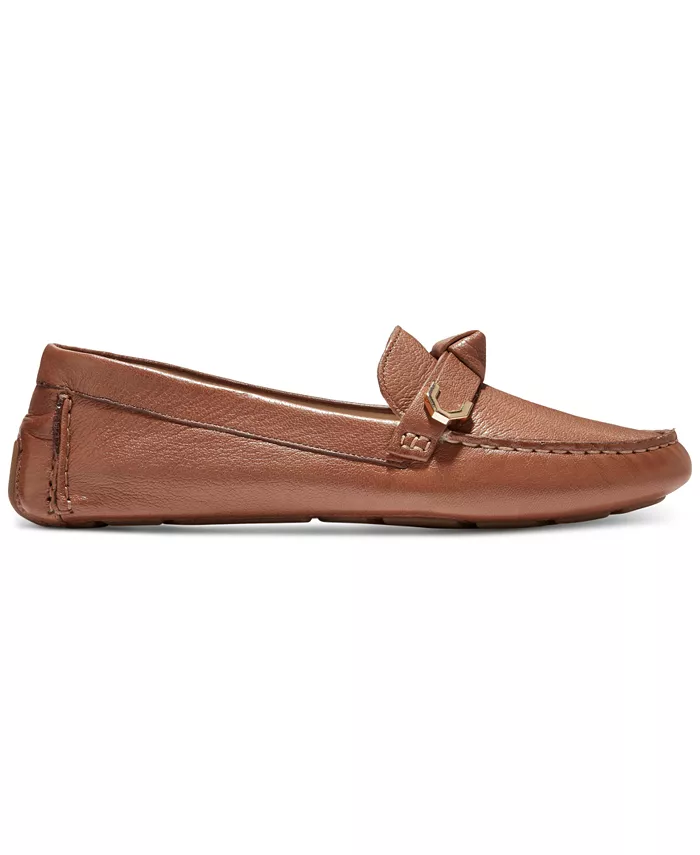 Женские лоферы Evelyn Bow Driver Cole Haan, коричневый — фото 2