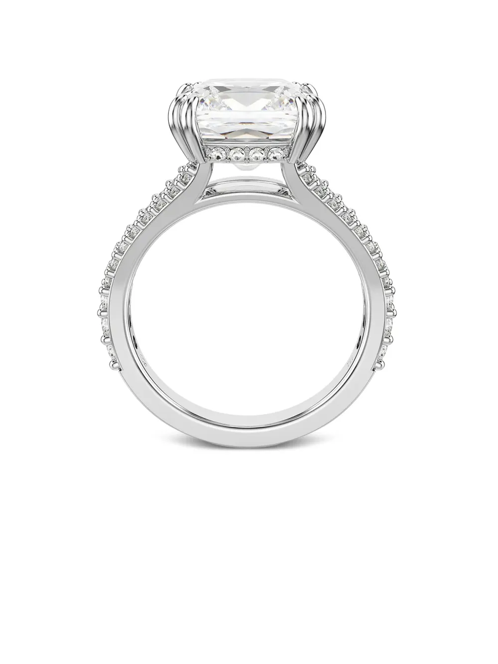 

Декорированное кольцо Swarovski, белый