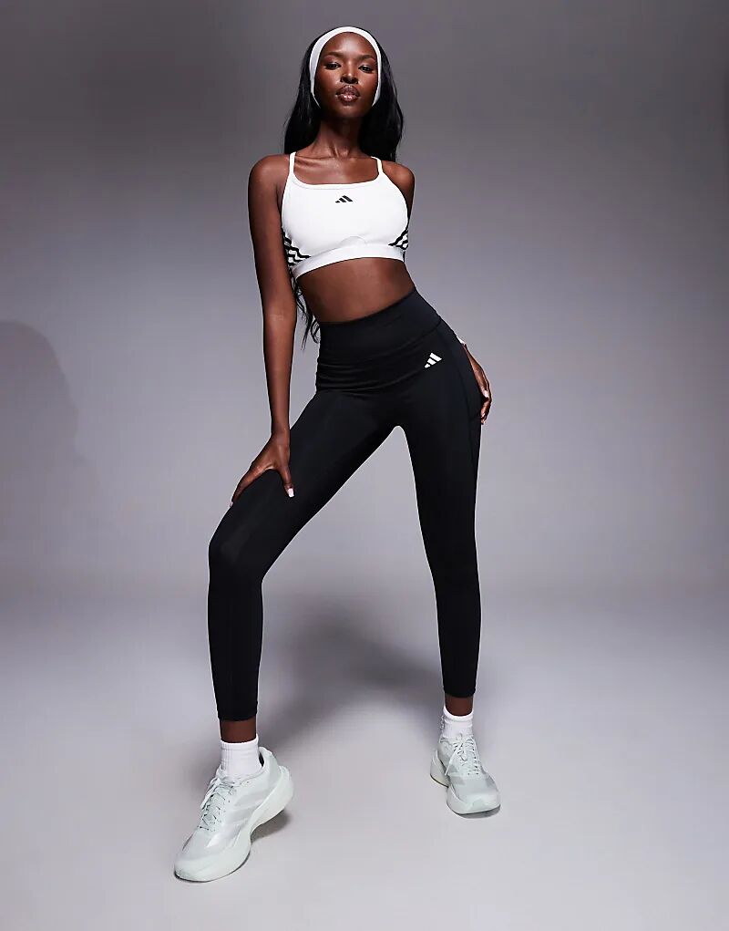 

Леггинсы Adidas Training Optime Essentials без швов черного цвета Adidas Performance