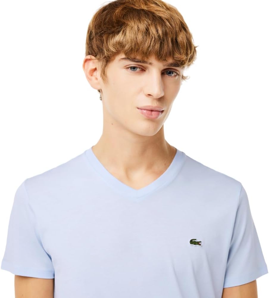 

Мужская футболка Lacoste с коротким рукавом и V-образным вырезом из хлопкового джерси Pima, Phoenix Blue, Синий, Мужская футболка Lacoste с коротким рукавом и V-образным вырезом из хлопкового джерси Pima, Phoenix Blue