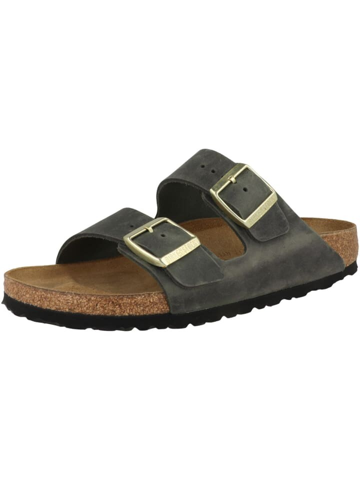 Мюли Birkenstock Pantolette Arizona geöltes Nubukleder schmal, цвет gruen — фото 4