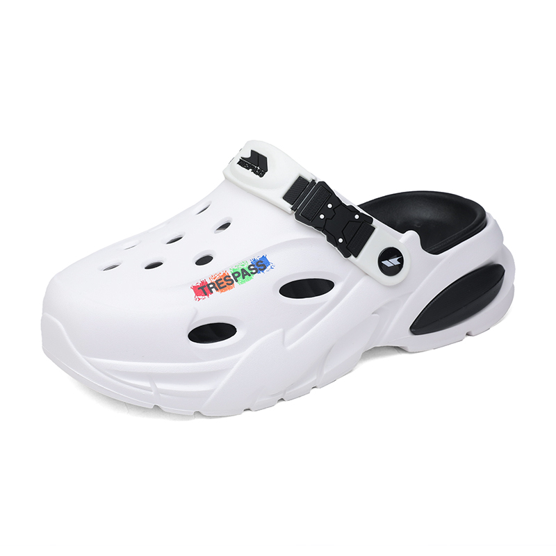 

TRESPASS Клоги мужские бело-черные, цвет White Black