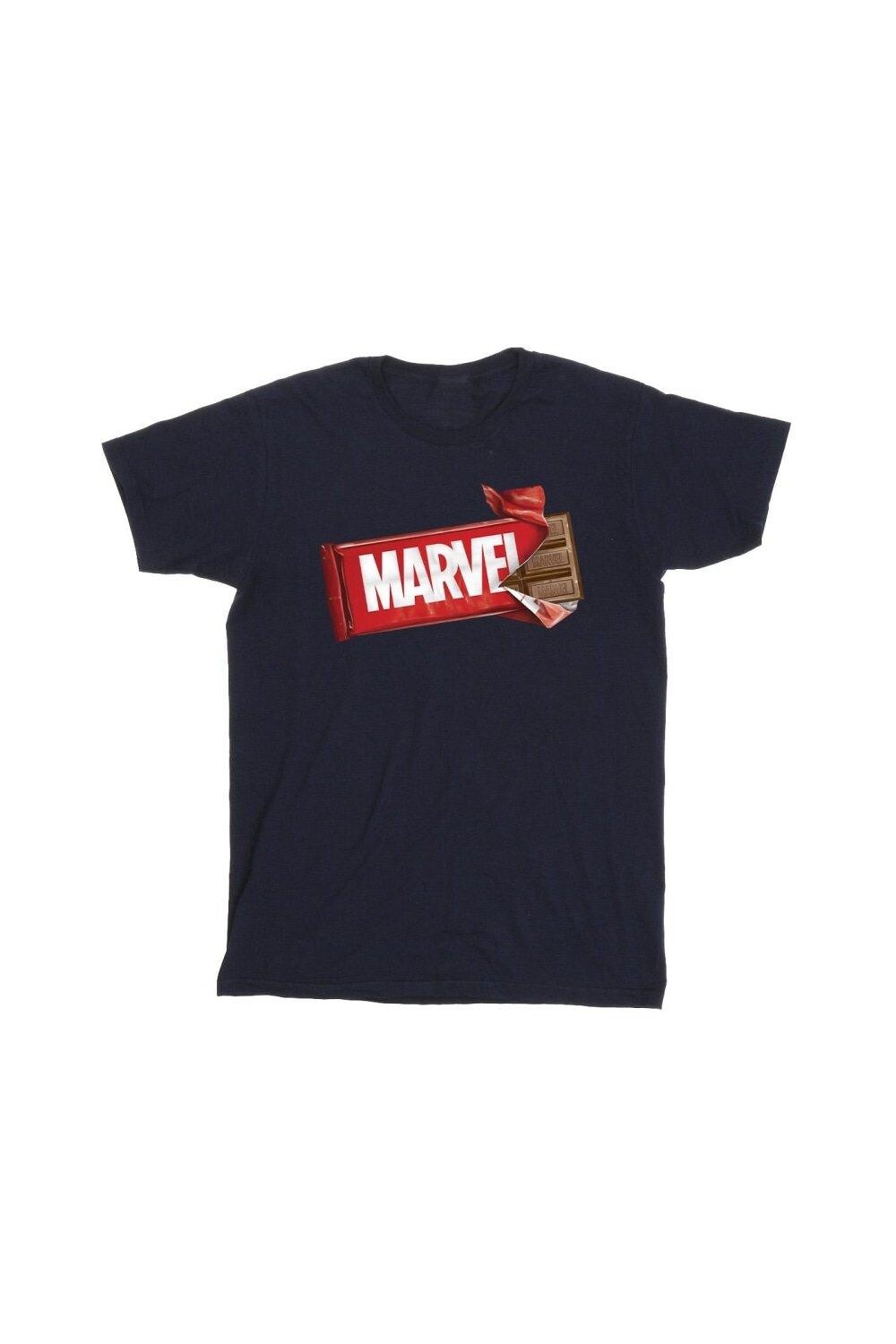 

Шоколадная футболка Marvel, темно-синий