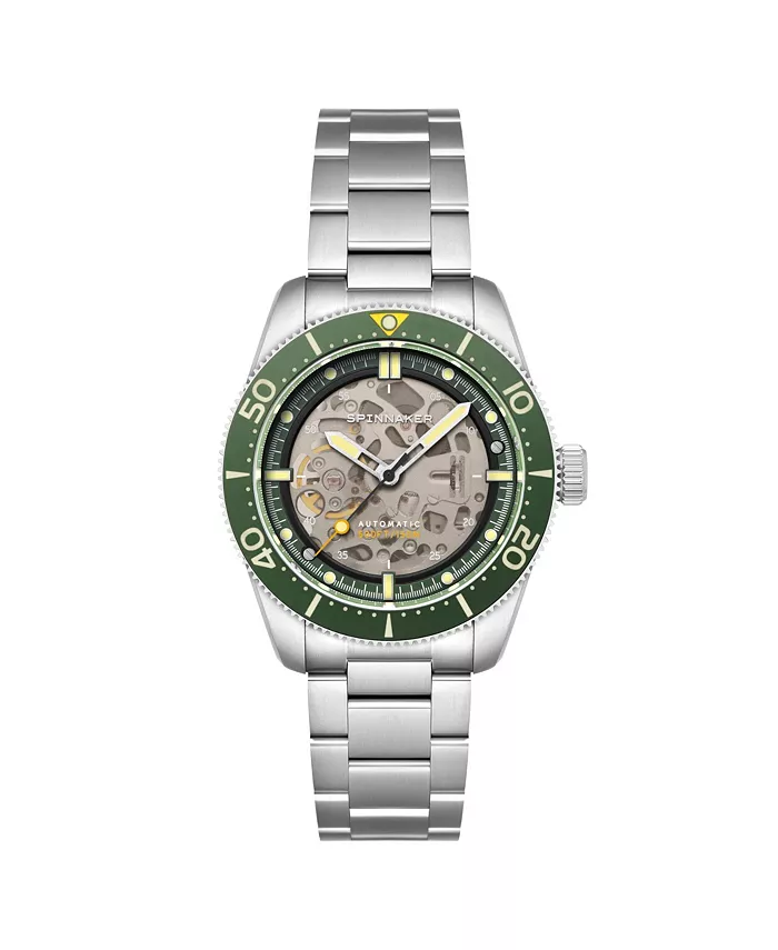 

Мужские часы Croft 42 Skeleton Automatic с браслетом из цельной нержавеющей стали, 42 мм Spinnaker