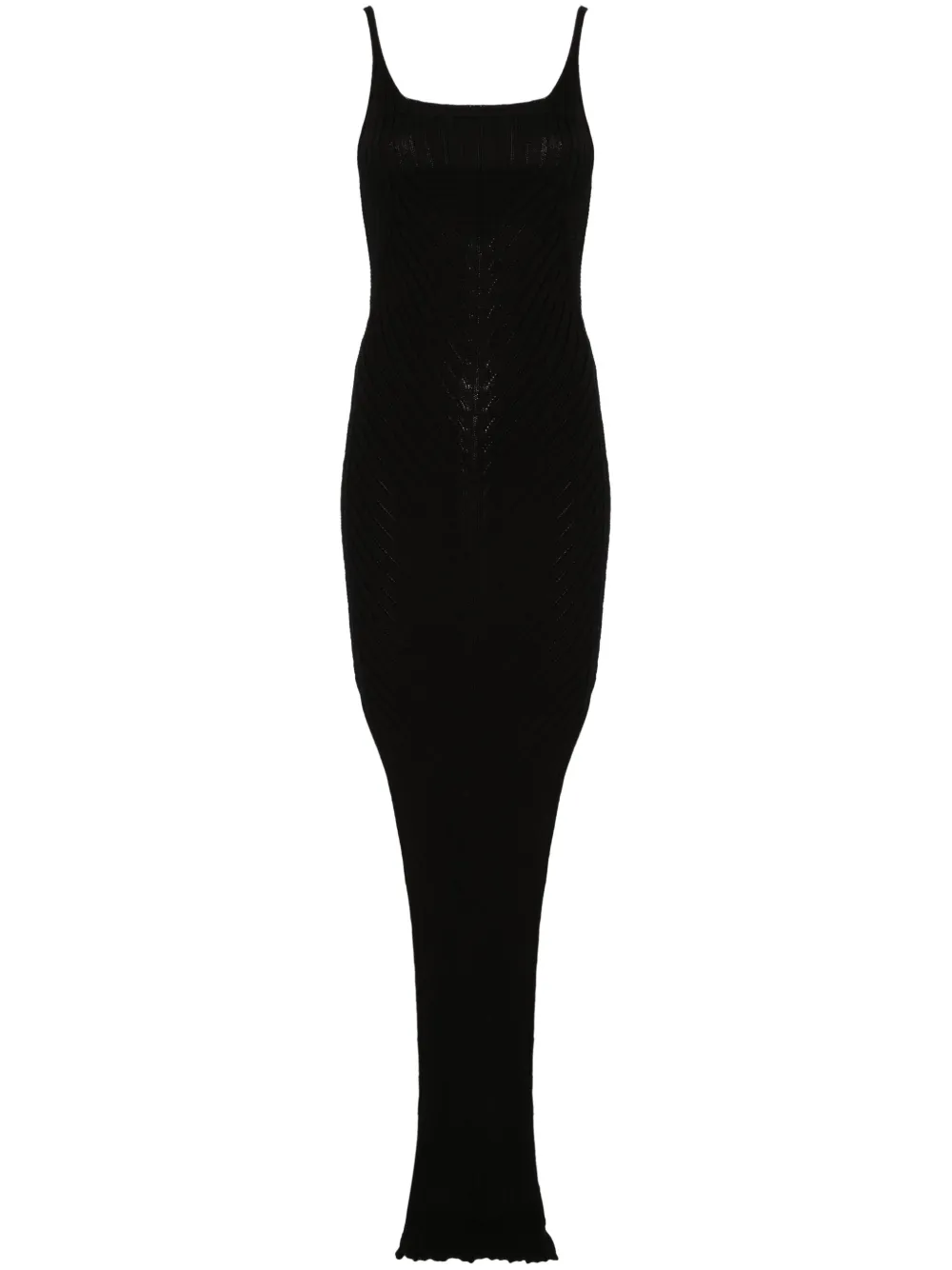 

Платье макси Tank Rick Owens, черный