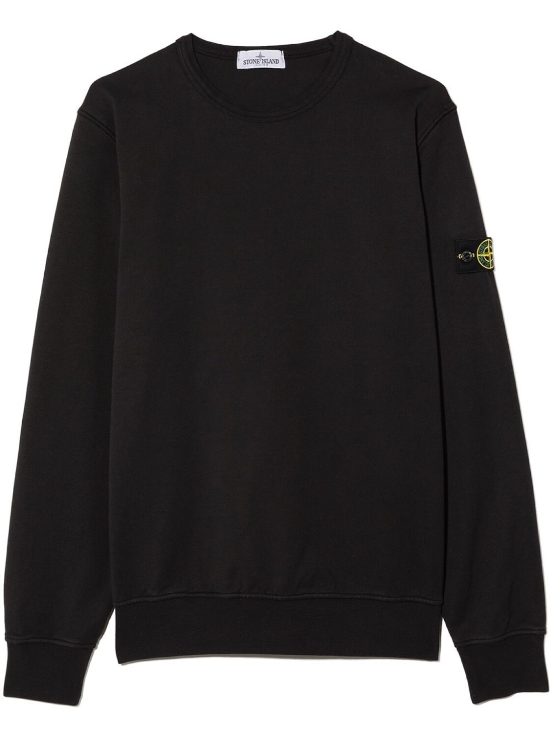 

Stone Island Junior толстовка с нашивкой Compass, черный