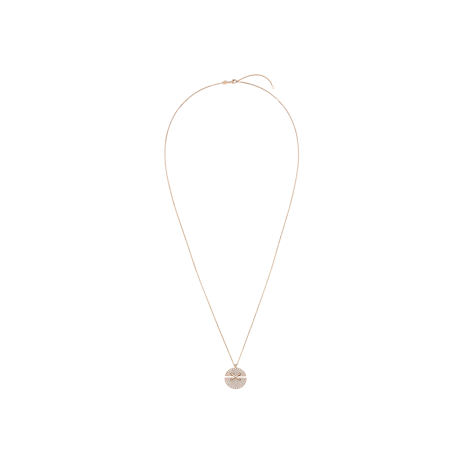

Колье jeux de liens harmony из розового золота с бриллиантовым паве Chaumet