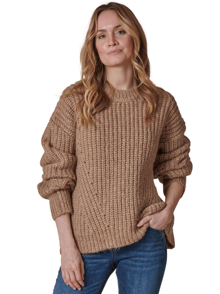 

Спортивная куртка ZHRILL Damen Strickpullover ZHBARLA, коричневый