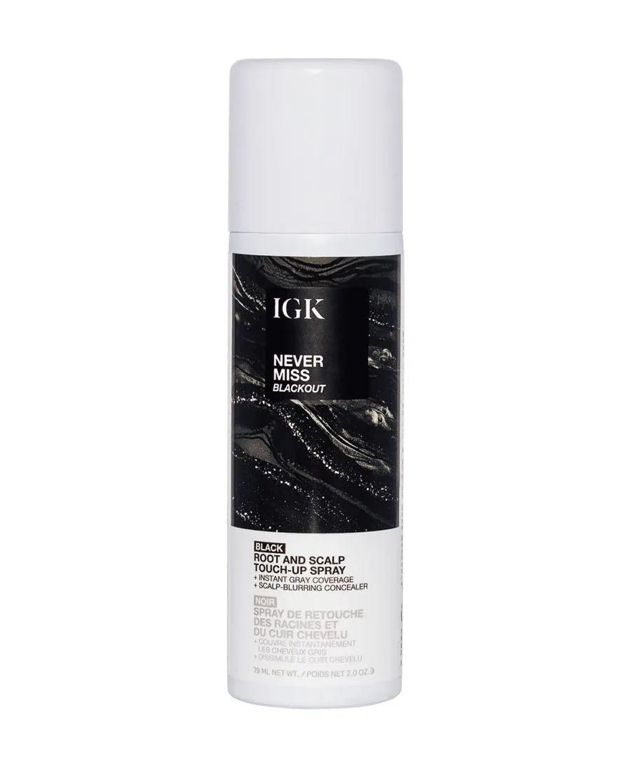 IGK Hair Спрей для подкрашивания корней и кожи головы Never Miss Root and Scalp Blackout Touchout Spray
