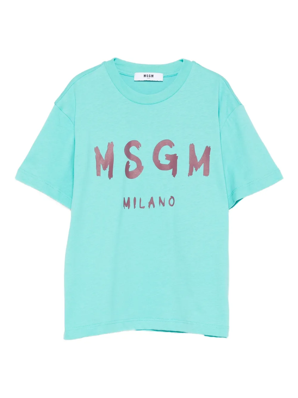 

Футболка с логотипом Msgm Kids, синий