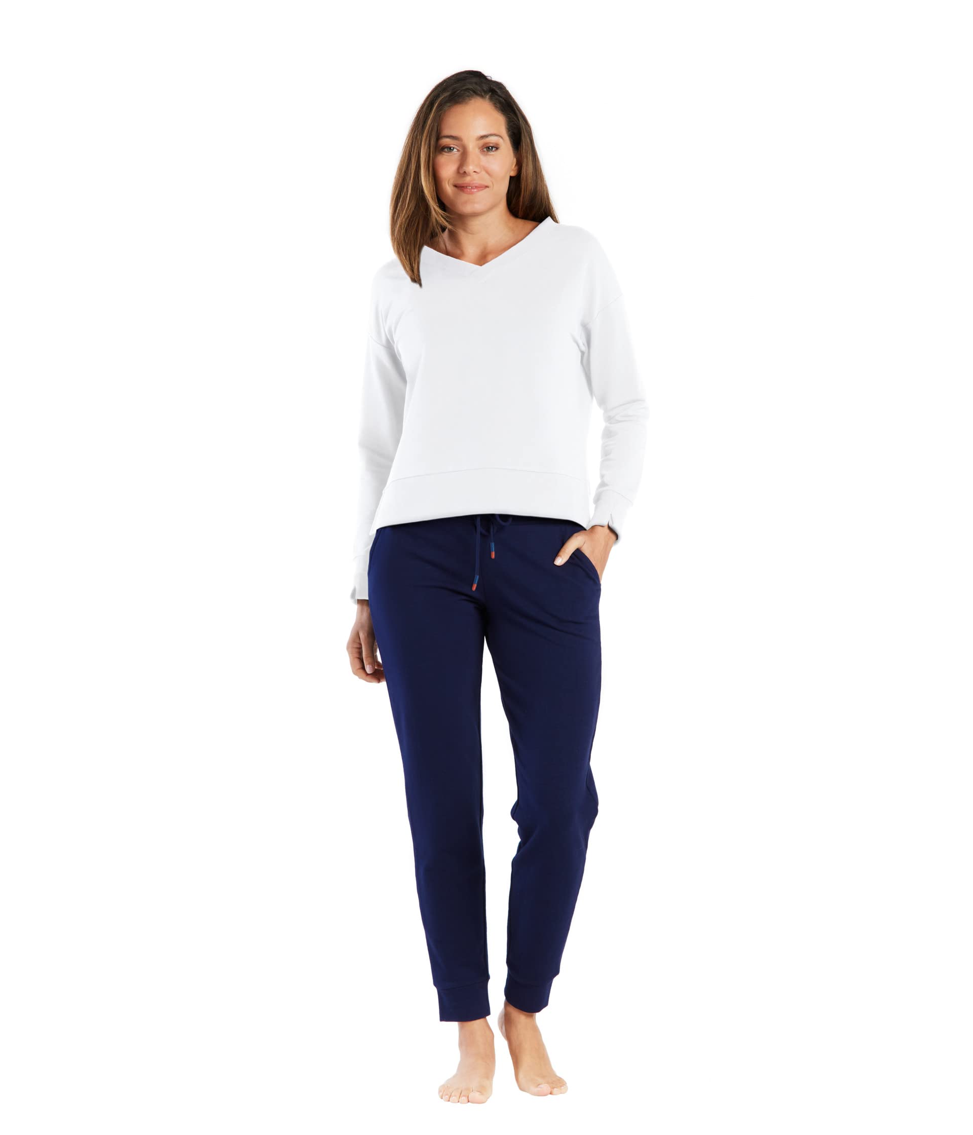 

Толстовка Helen Jon V-Neck Pullover, белый