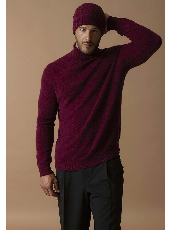 

Пуловер Perfect Cashmere Kaschmir Rollkragen Trevor, цвет Aubergine