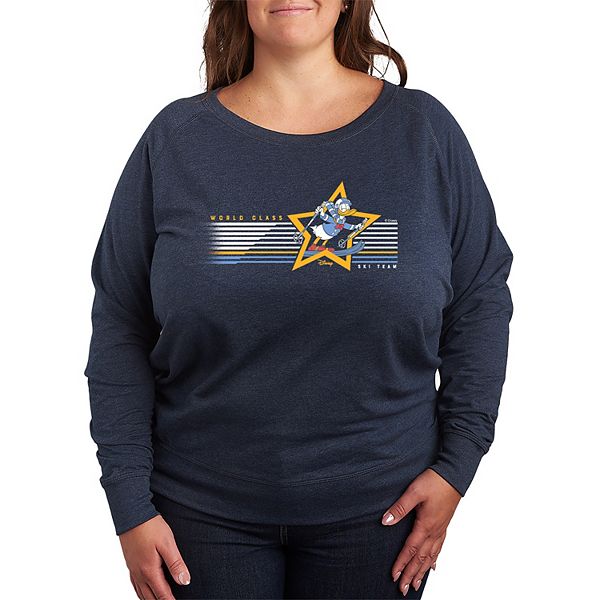 

Футболка с длинным рукавом French terry Plus size Donald Duck World Class Ski Team Disney, Heather Indigo, Фиолетовый, Футболка с длинным рукавом French terry Plus size Donald Duck World Class Ski Team Disney, Heather Indigo