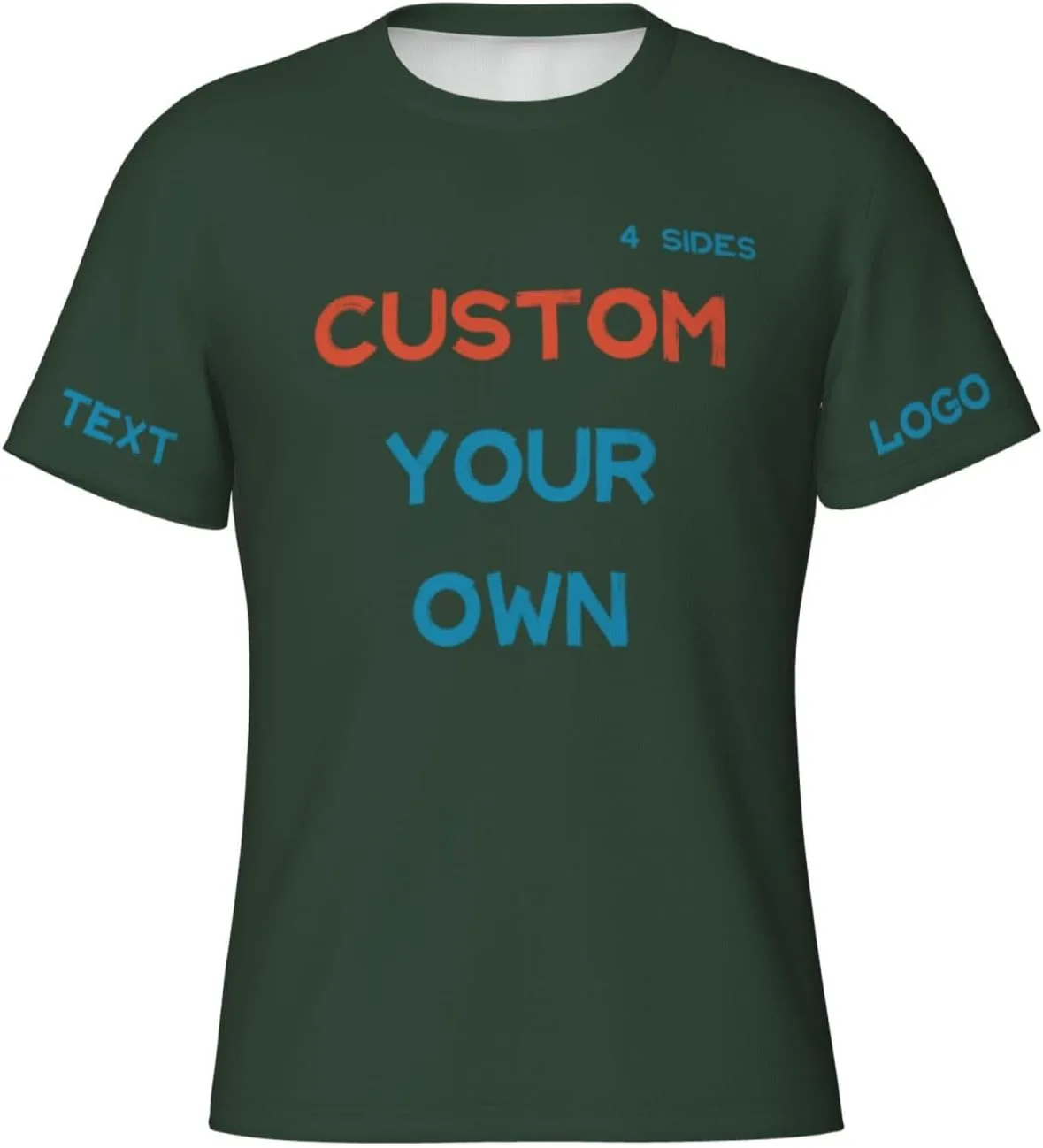 

Футболка Custom с принтом на 4 сторонах для тренировок