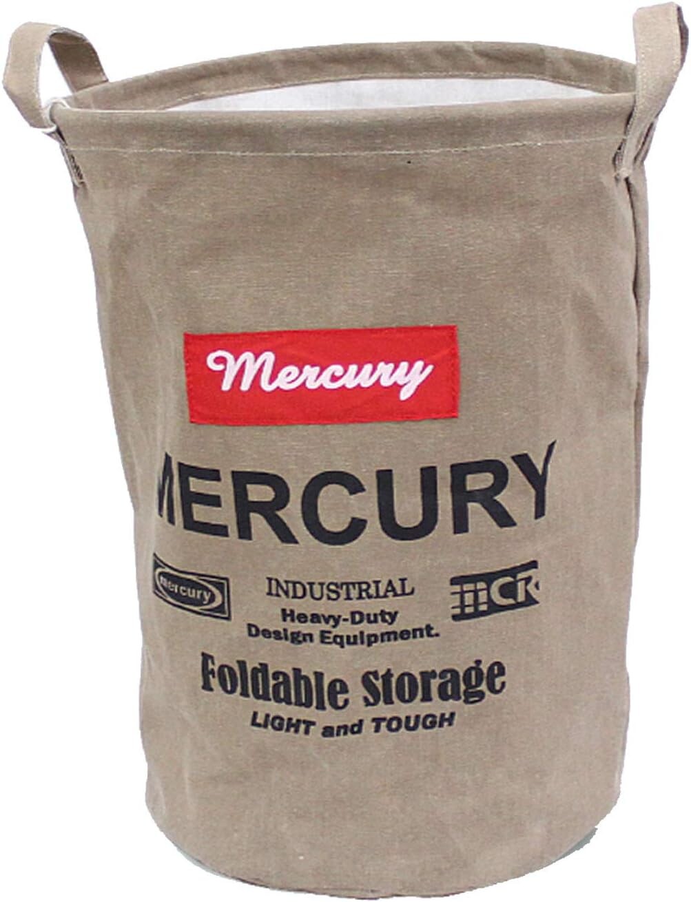

Внутренняя корзина для хранения Mercury, холщовый ящик, M, круглая, песочно-бежевый, обработка ПВХ, 11,0 x 11,0 x 14,2 дюйма (28 x 28 x 36 см) Keystone, Sand Beige