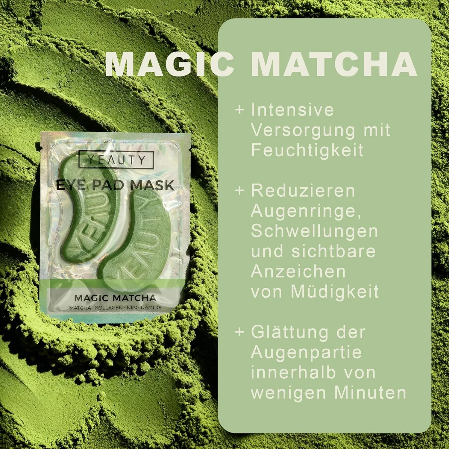 Гидрогелевые патчи для глаз «Magic Matcha» от YEAUTY Yeauty — фото 3