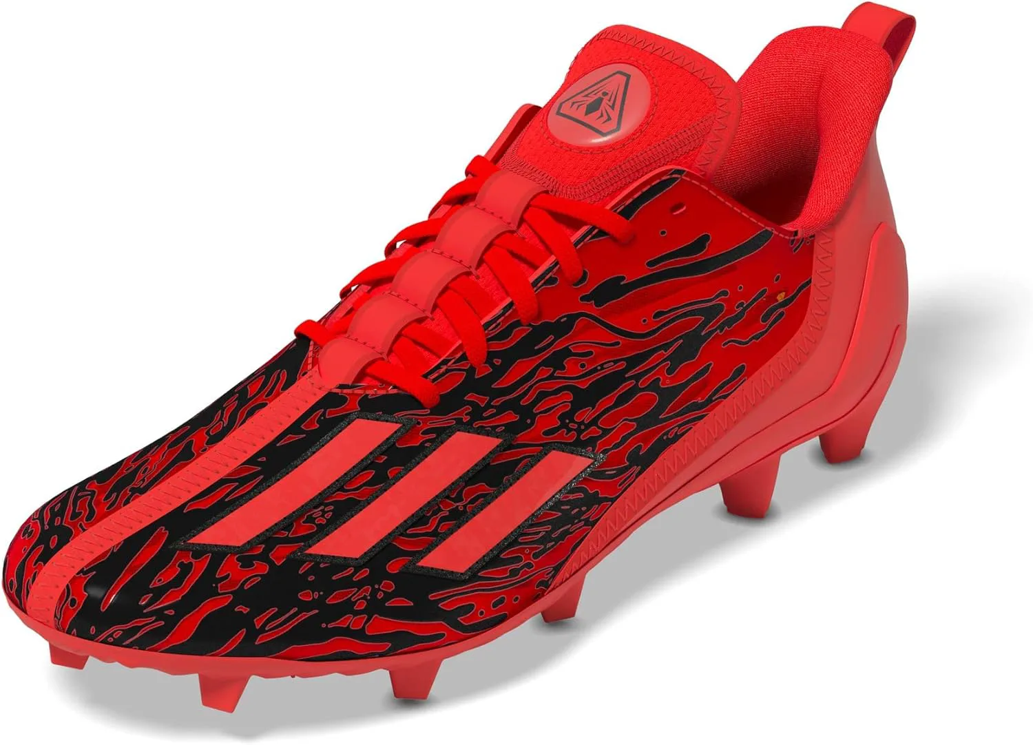 Футбольные бутсы Adidas Adizero для мужчин, красный/черный — фото 2