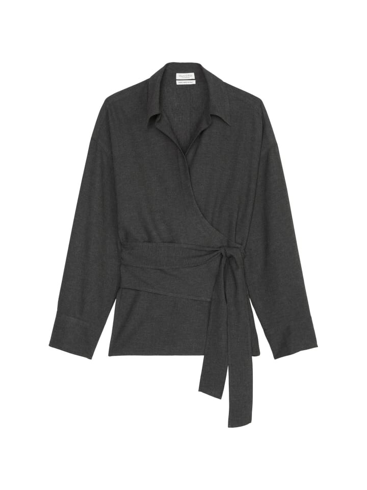 

Блуза Marc O'Polo Wickelbluse relaxed, цвет dark slate melange