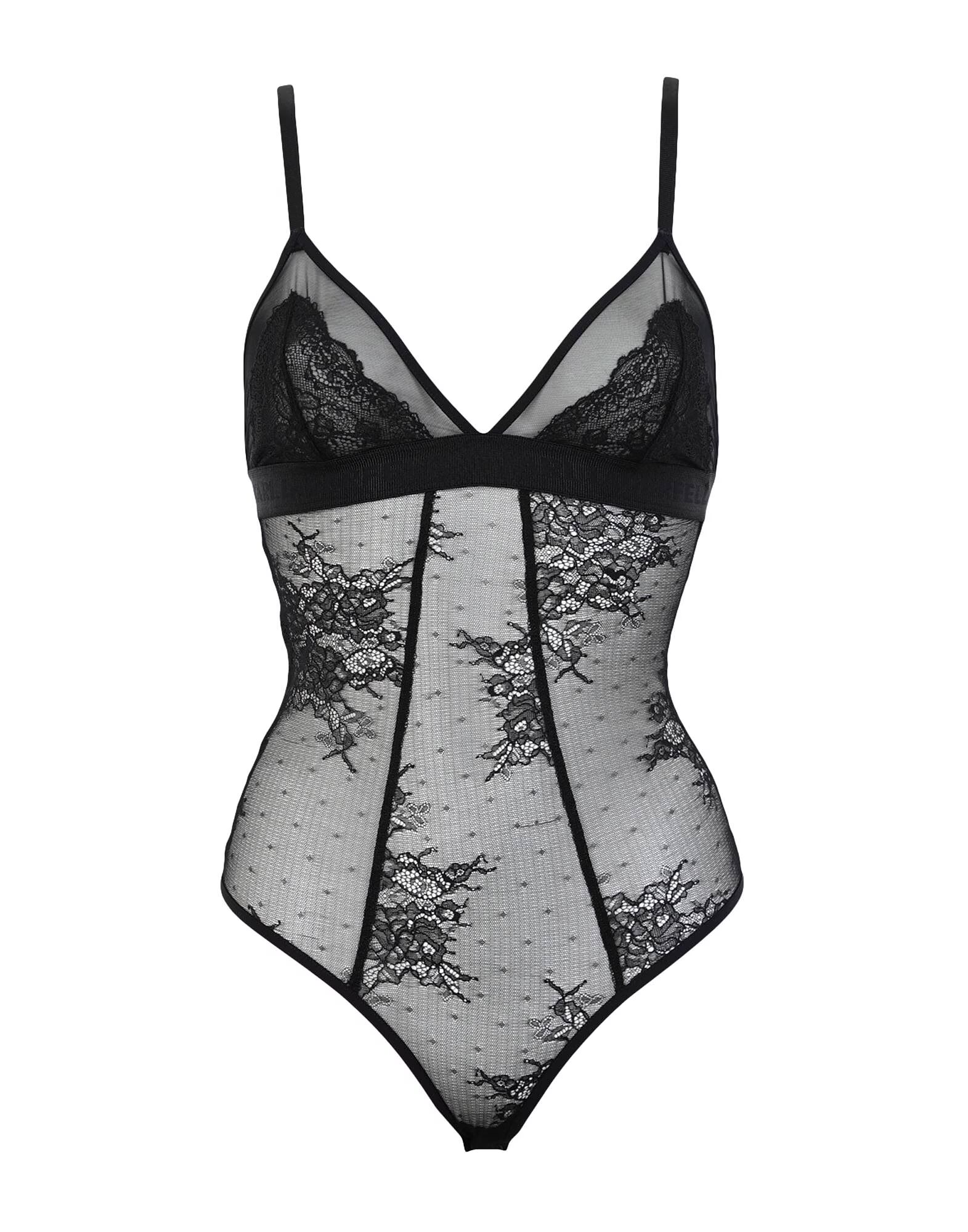 

Кружевное боди Karl Lagerfeld, черный