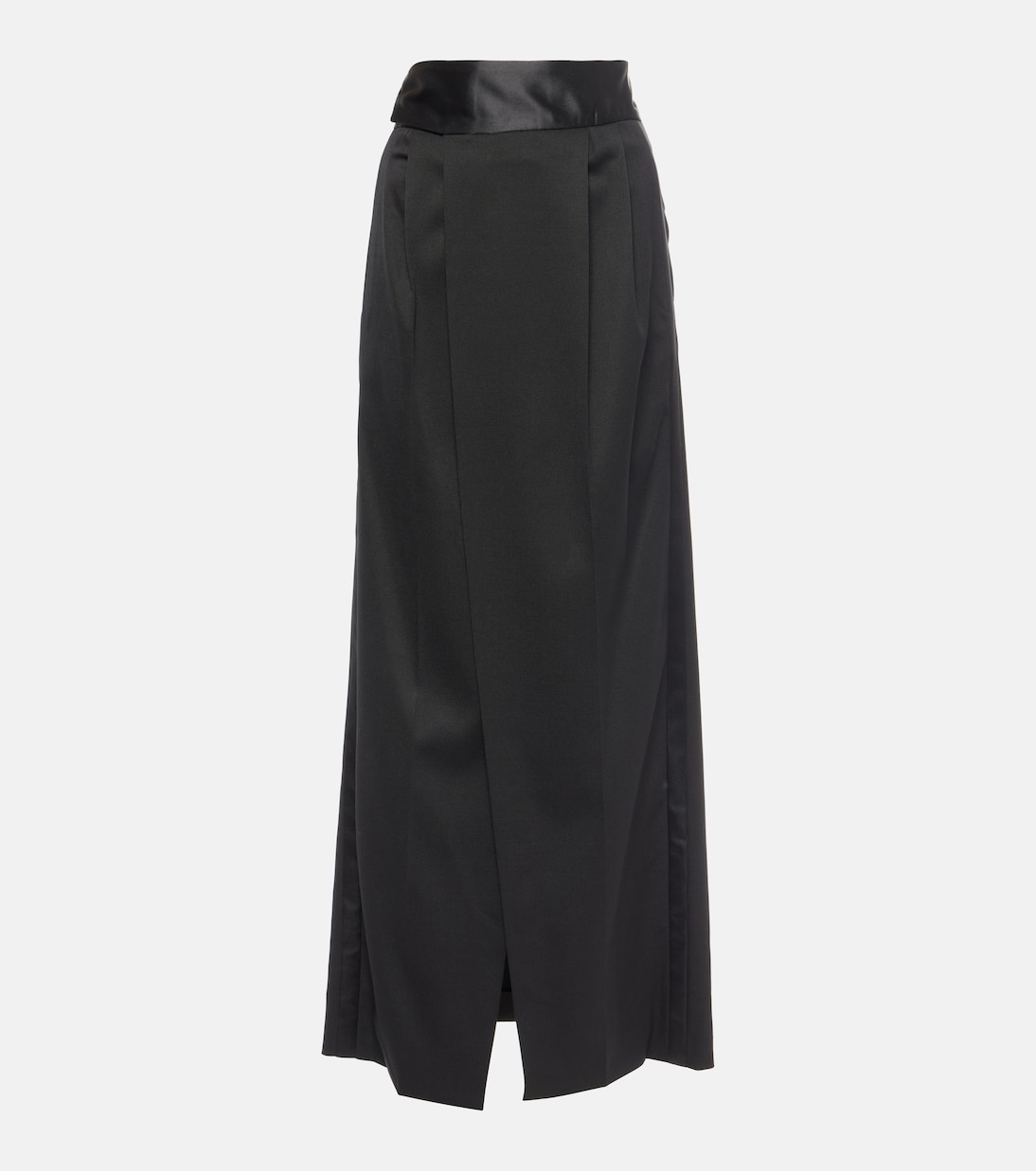 

Юбка макси со сборками MM6 Maison Margiela, черный