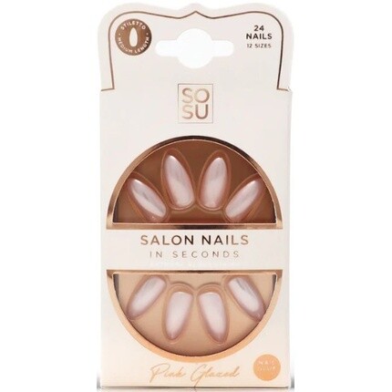 

Искусственные ногти розовые (салонные ногти) 24 шт. Sosu Cosmetics