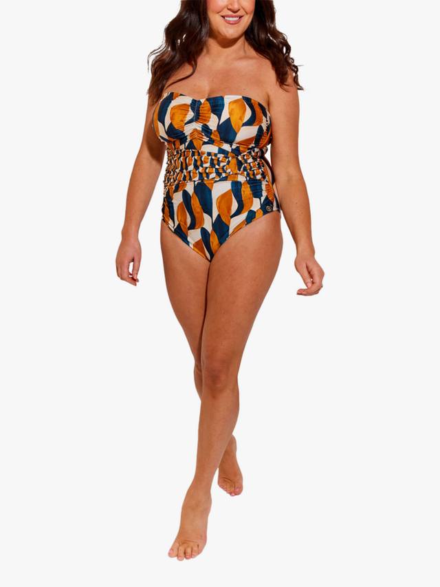 

Купальник Milan с поясом и сборками бандо Seaspray, Orange