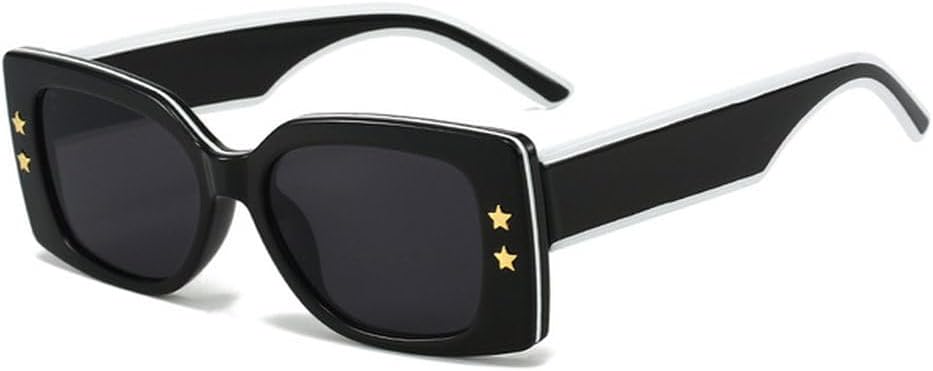 

Популярные солнцезащитные очки для женщин в стиле ретро-панк с прозрачными линзами цвета океана, мужские солнцезащитные очки с защитой от УФ-излучения UV400, роскошные солнцезащитные очки TVTBBVV, Black