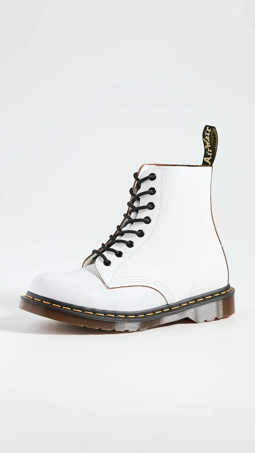 Мужские винтажные ботинки Dr. Martens 1460, White — фото 3