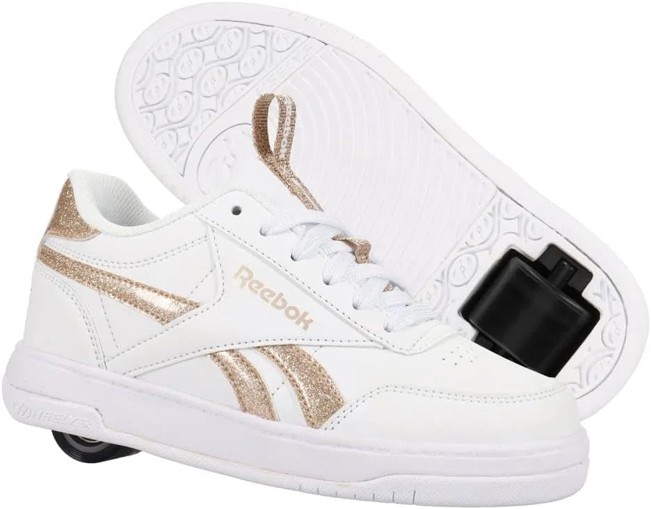 Кроссовки Heelys Reebok Cl Court Low (Little Kid/Big Kid/Adult) Unisex-Erwachsene Schuhe mit Rollabsatz, White