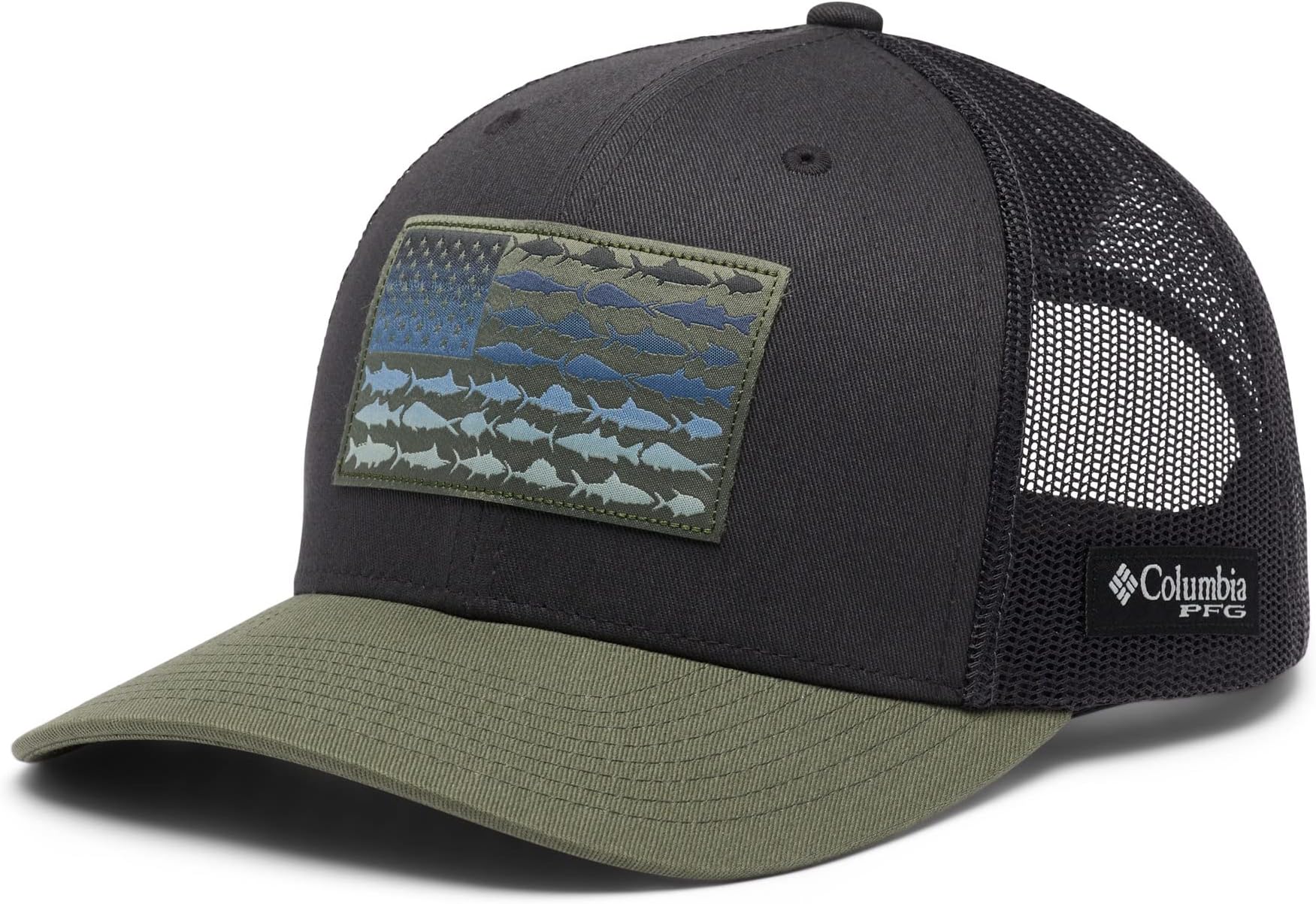 

Бейсболка Columbia PFG Mesh Snapback Fish Flag Ball Cap, цвет Shark/Cypress