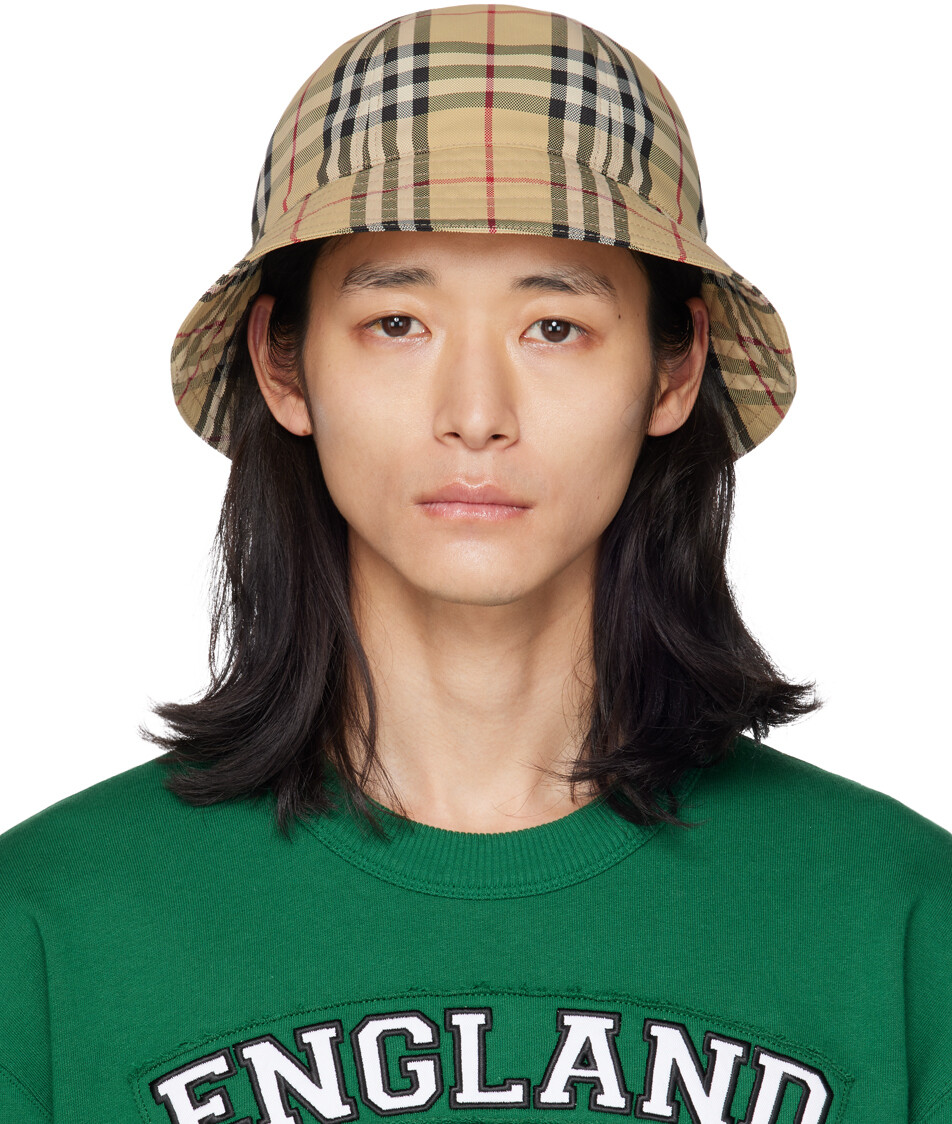 

Бежевая панама в клетку Burberry