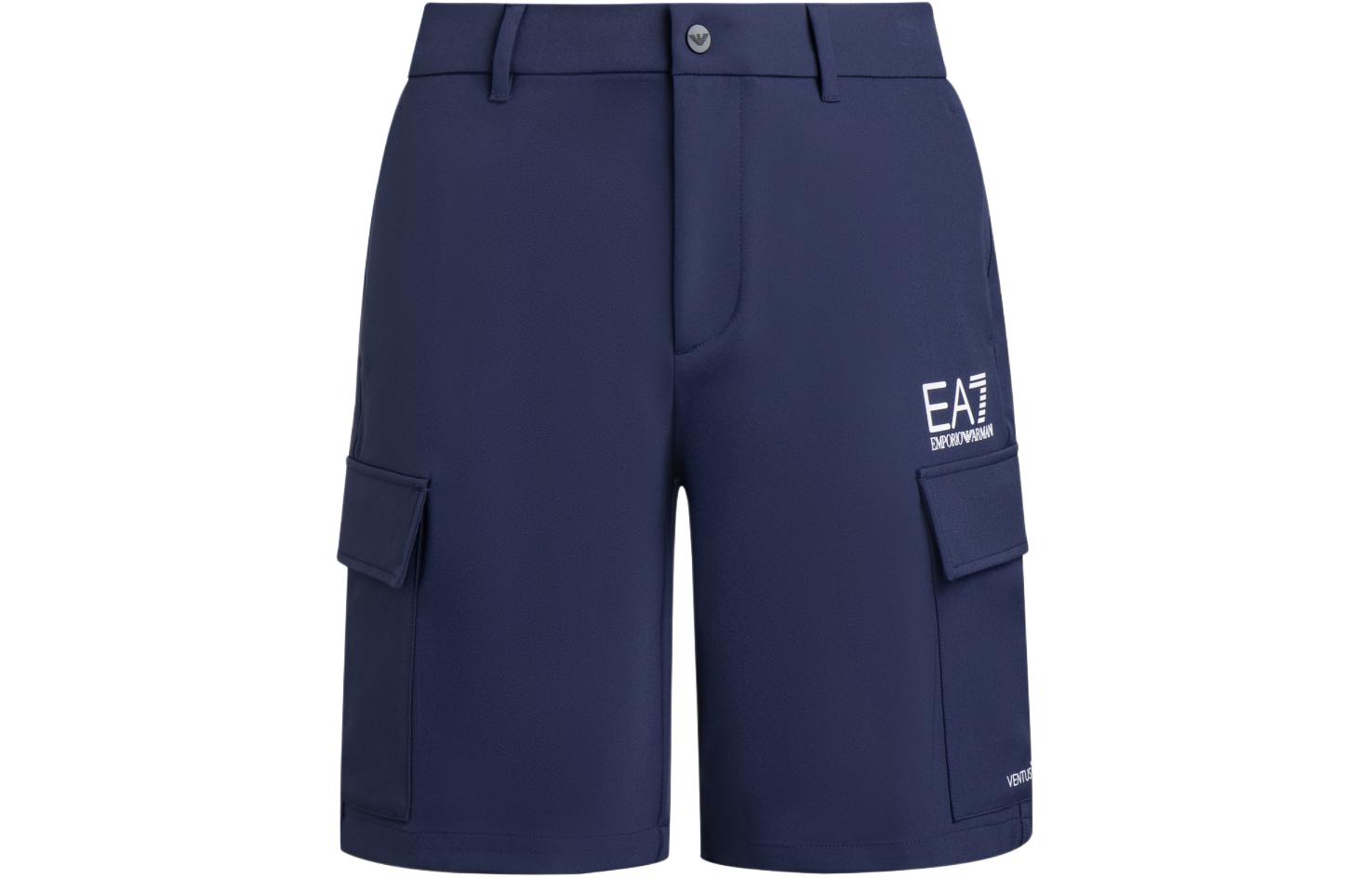 

EMPORIO ARMANI EA7 Повседневные шорты мужские navy blue