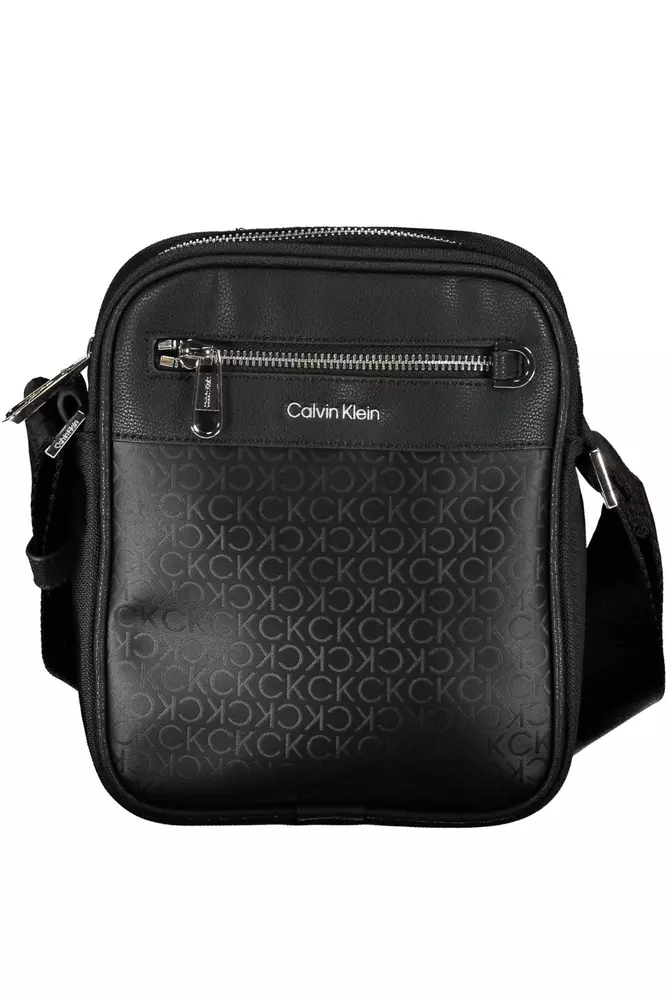 

Черная мужская сумка из полиэстера через плечо Calvin Klein