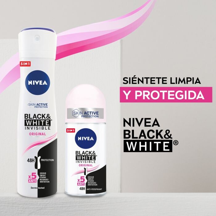

Дезодорант Spray Invisible Black & White Desodorante Clear Nivea, 200 ml