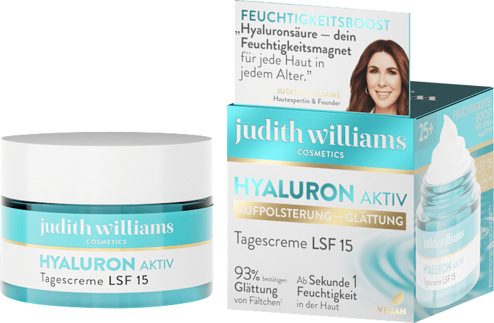 

Дневной крем Judith Williams Gesichtscreme Hyaluron Aktiv LSF 15, 50 ml