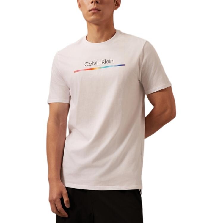 

Футболка Rainbow Series для мужчин Moon White Calvin Klein, белый