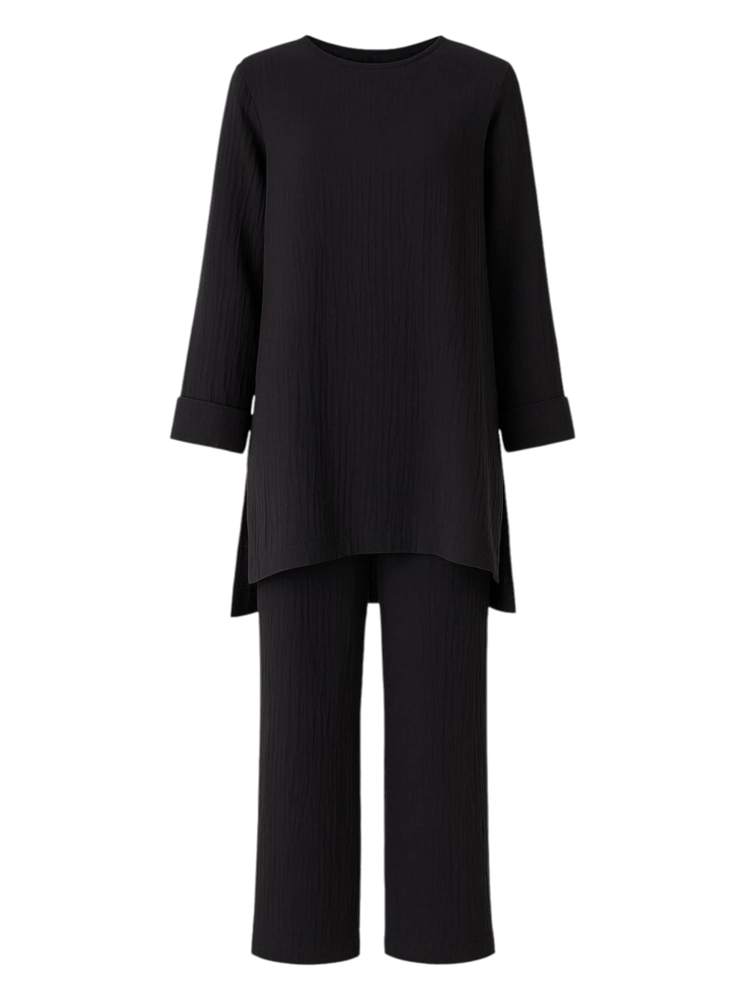 

WENOR Домашняя одежда 'Ayda Modest' в черном цвете