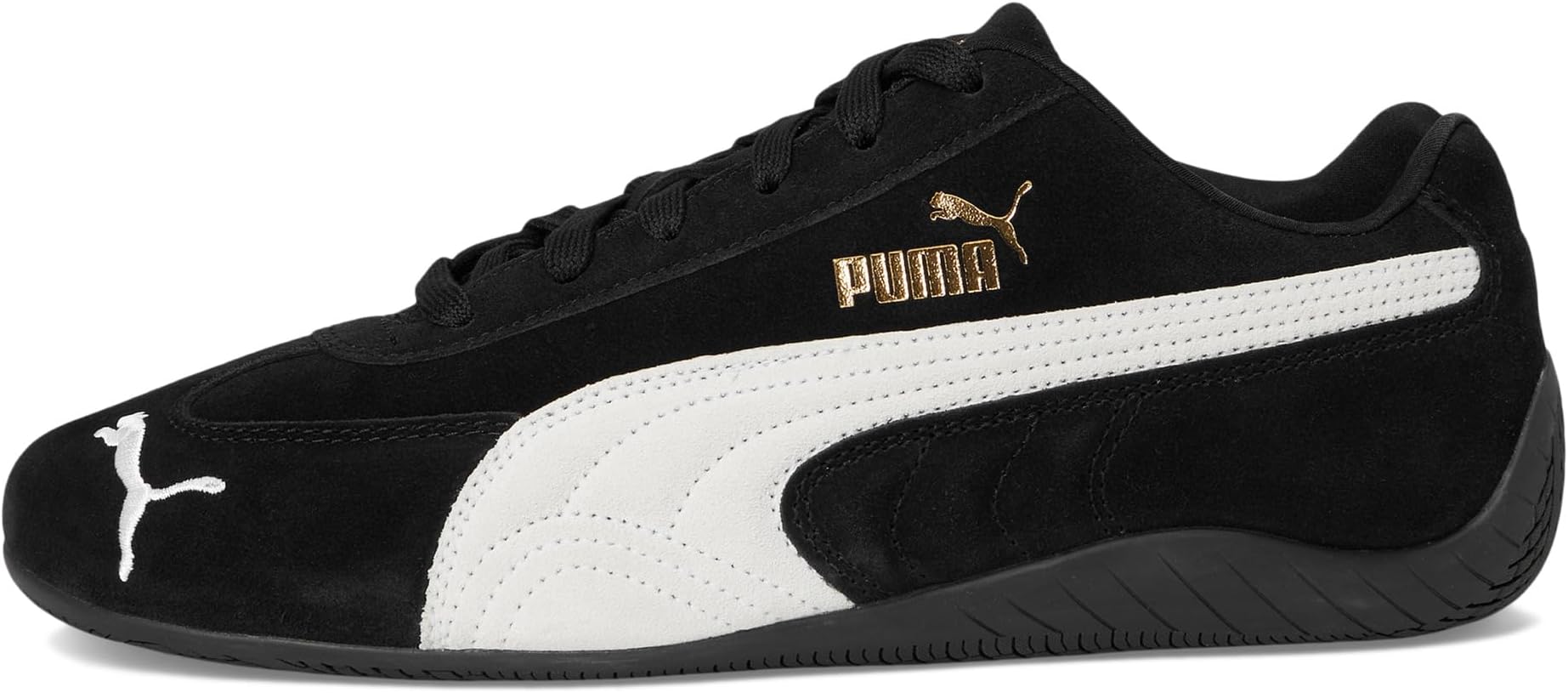 Кроссовки PUMA Men's Speedcat Shoes, Black/White — фото 4