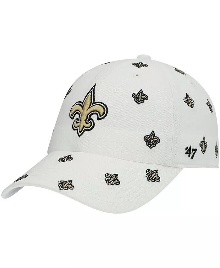 

Женская белая регулируемая шляпа New Orleans Saints Confetti Clean Up '47 Brand, белый