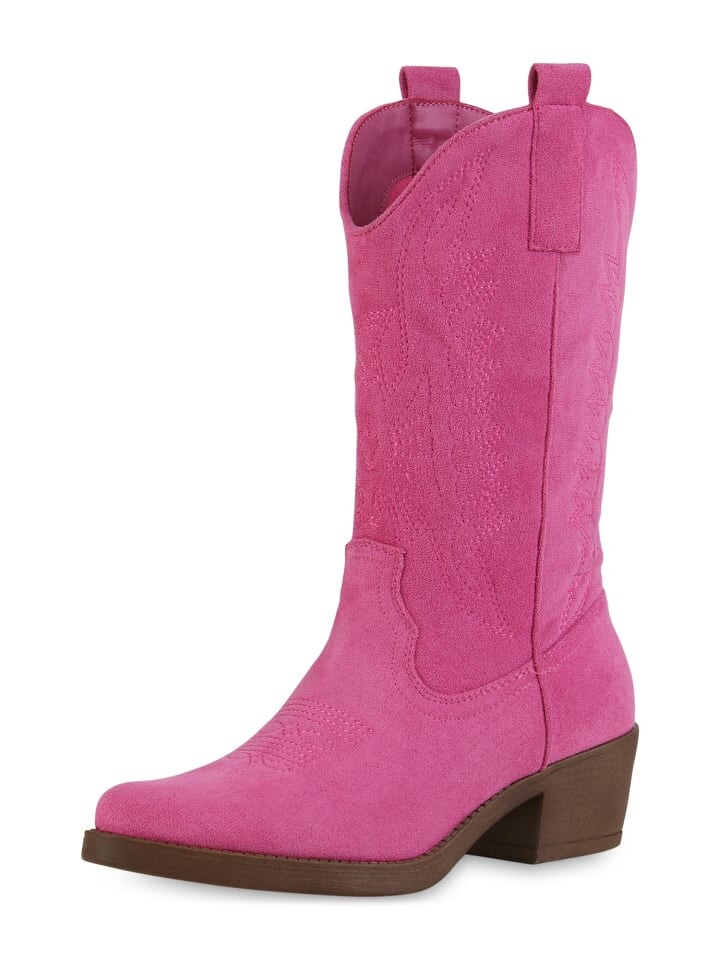

Сапоги VAN HILL Cowboy Emily, цвет fuchsia velours