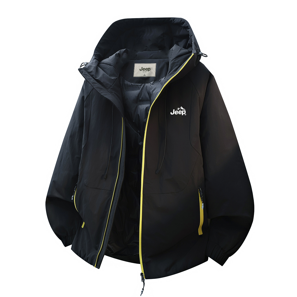 

Пуховик Unisex Hooded Thickened Others Jeep, pure черный