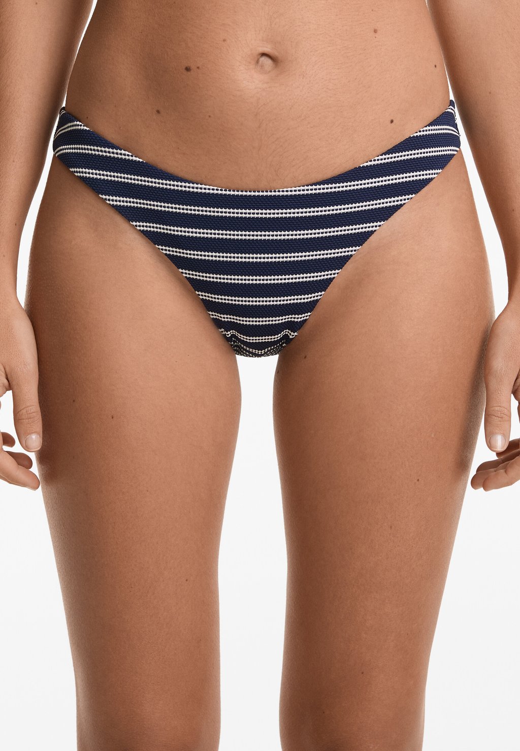 

Плавки бикини STRIPED U-CUT MEDIUM-COVERAGE OYSHO, темно-синий