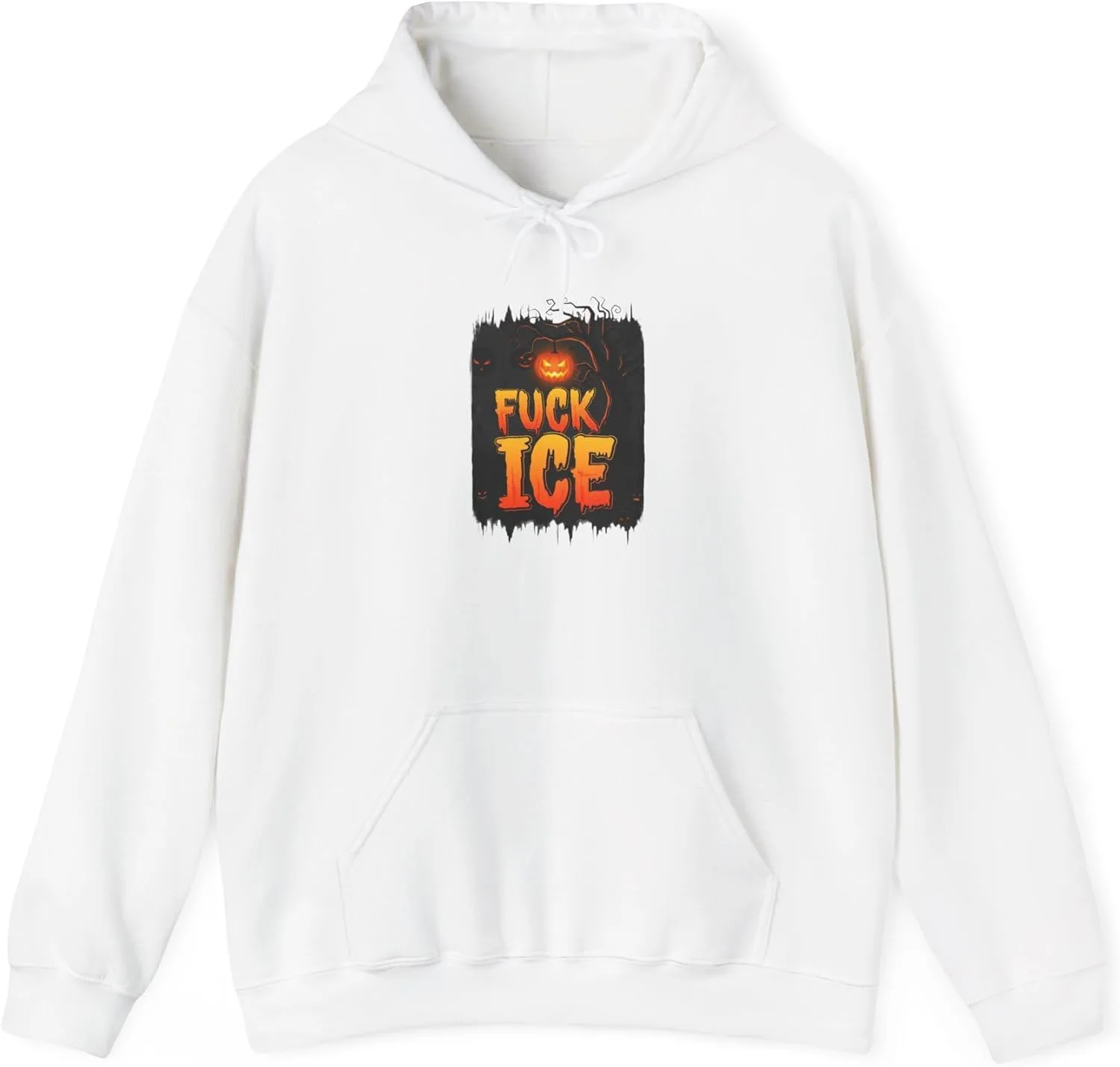 Стильная толстовка с графическим принтом F ICE, унисекс, из плотной смесовой ткани, забавная толстовка, повседневная уличная одежда GENERIC, белый
