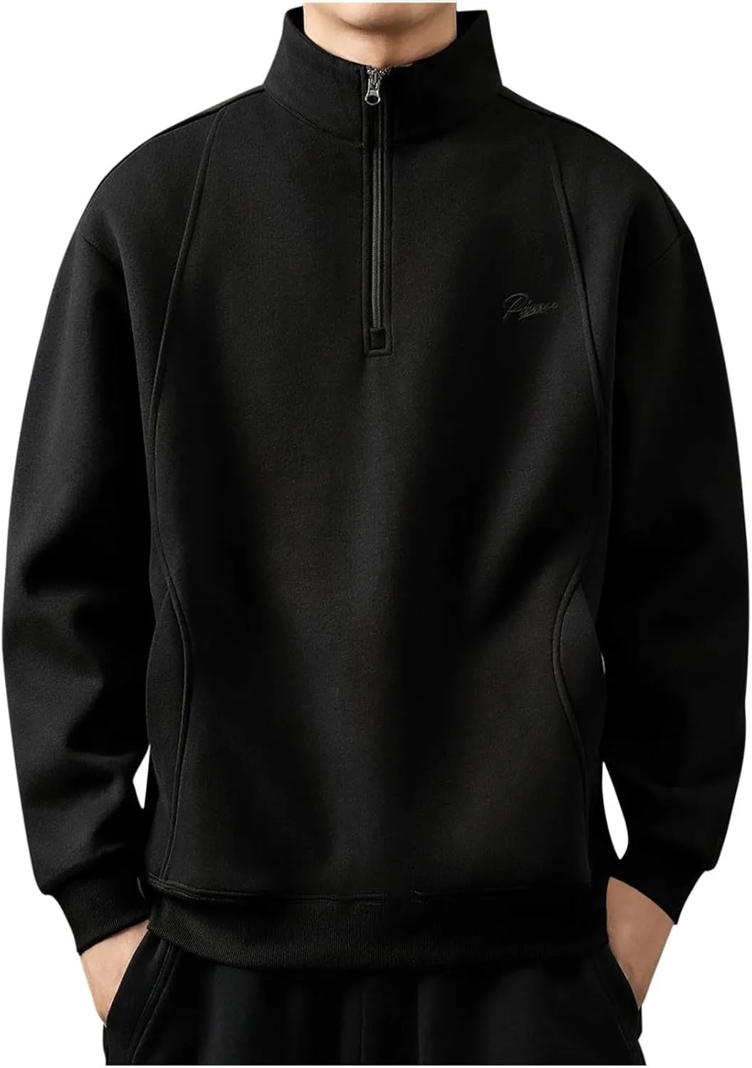 

Толстовка без капюшона для мужчин, легкая, на молнии, с воротником-стойкой Floleo