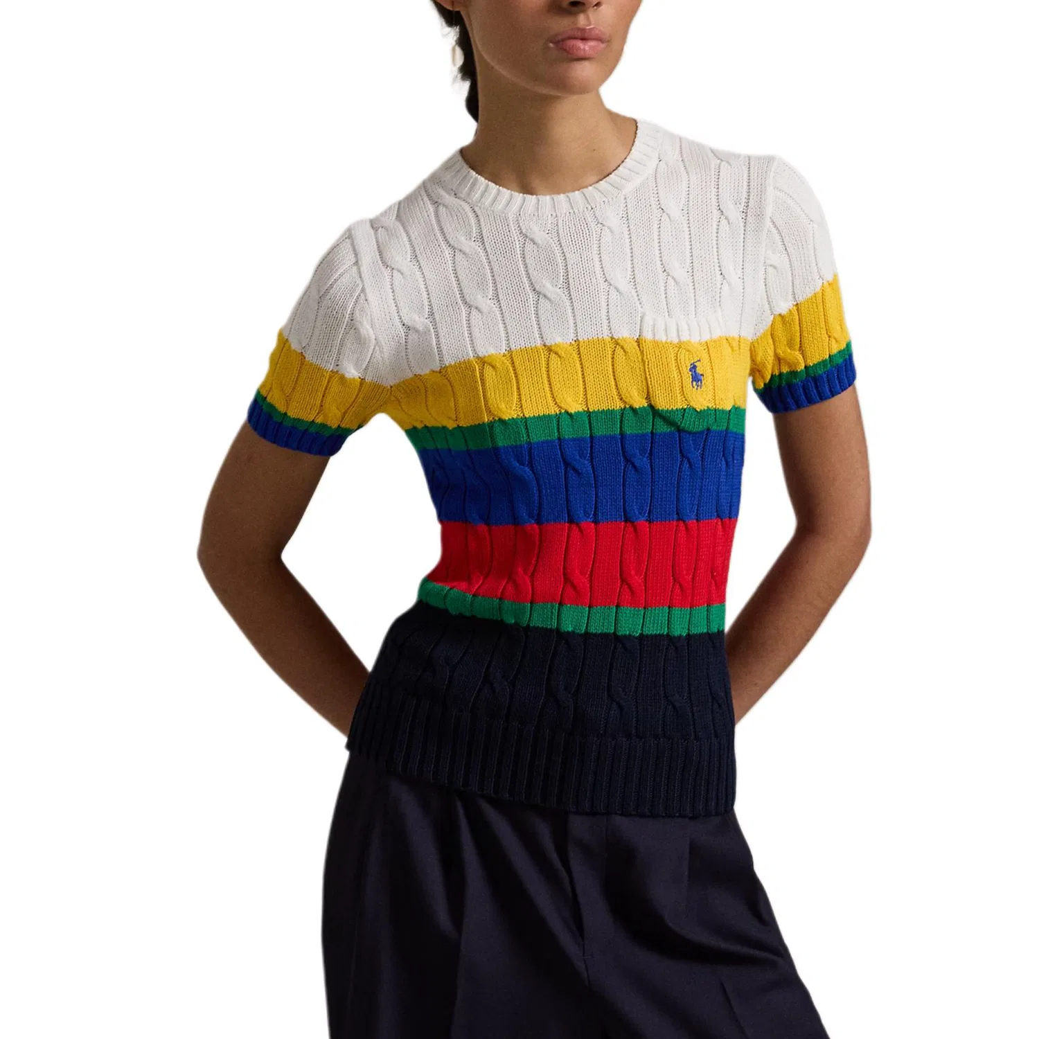 Футболка Blue Saturn Polo Ralph Lauren синяя — фото 4