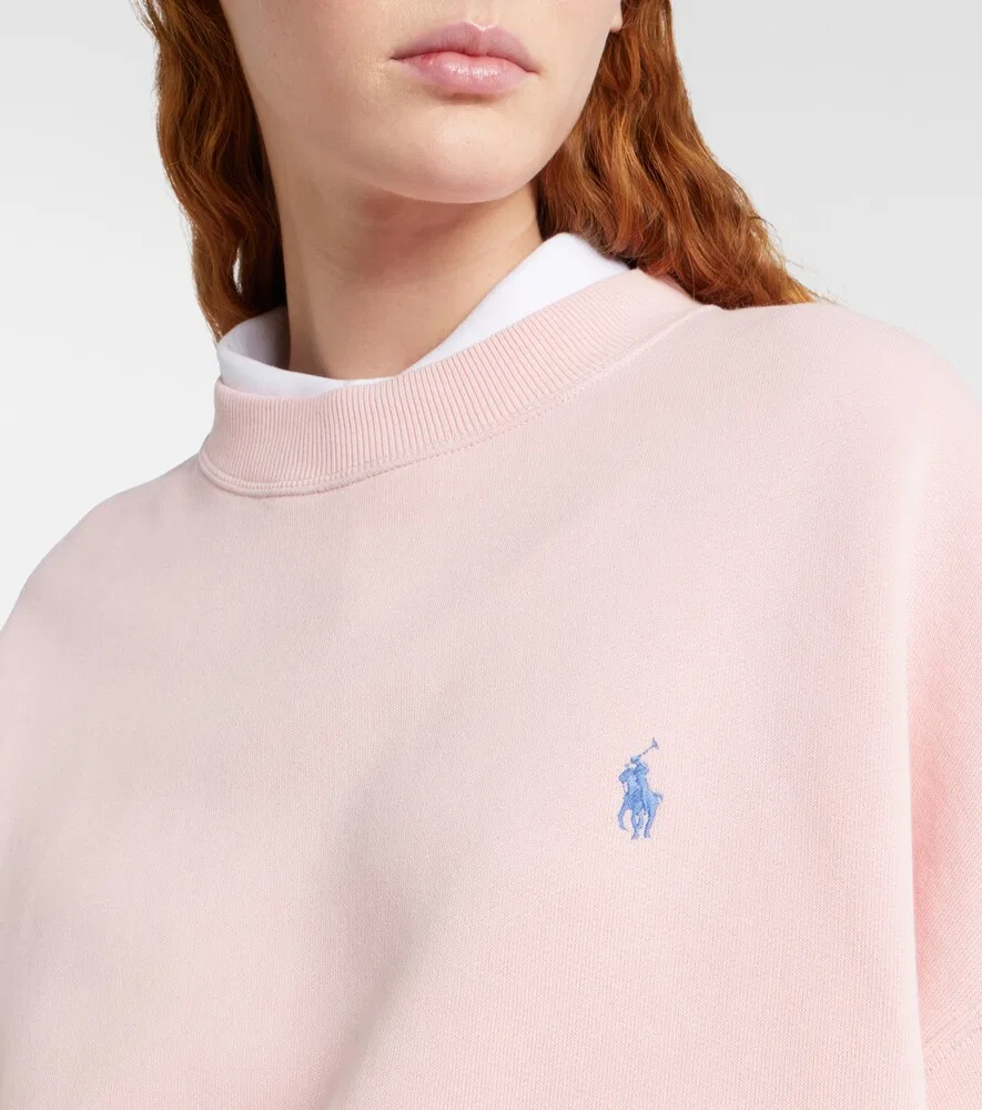 Толстовка из хлопкового флиса Polo Ralph Lauren, розовый — фото 4